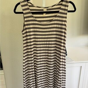 CHALET STRIPE DRESS XS